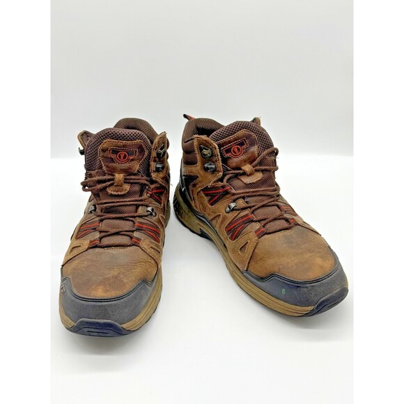 OrthoFeet Boots Ridgewood Brown Leather Boots WIDE Size 9.5 2E Good Condition - Picture 1 of 6